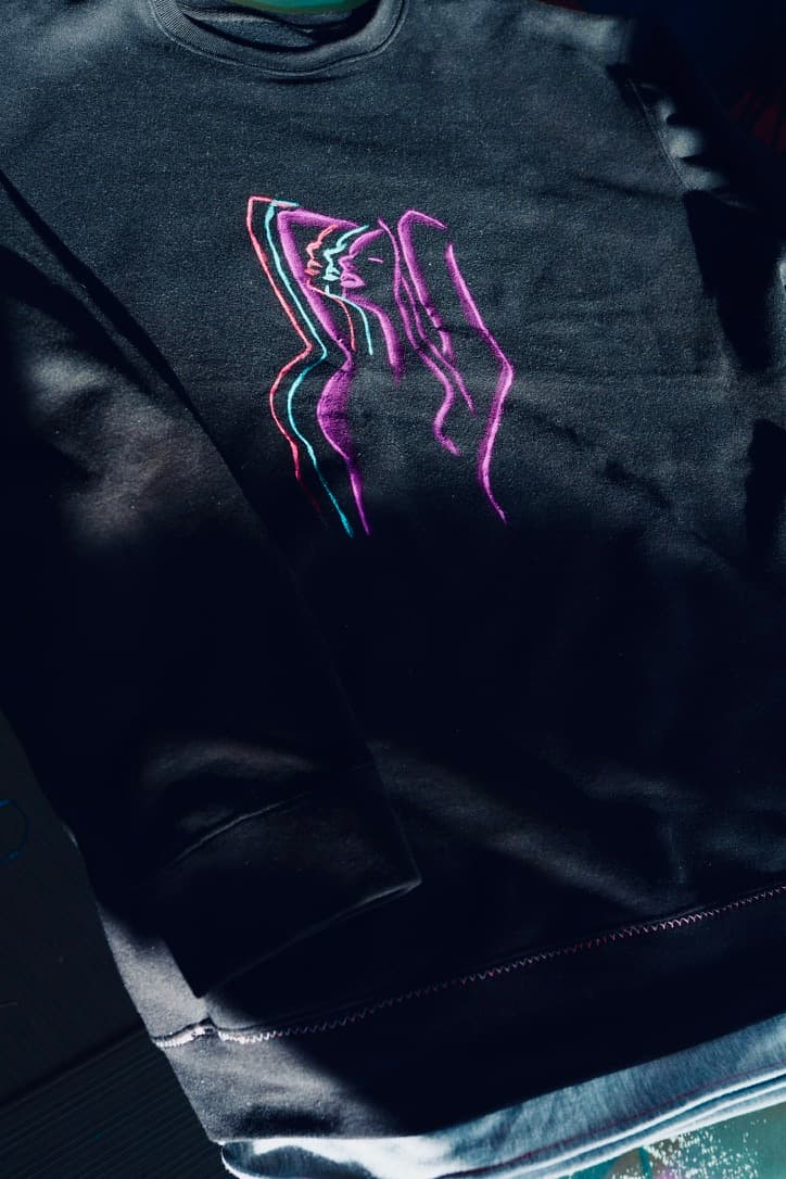 Fashion neon portrait