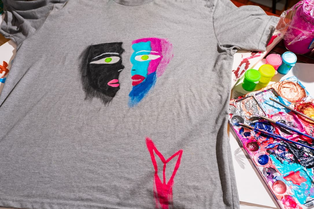 Two Face shirt portrait